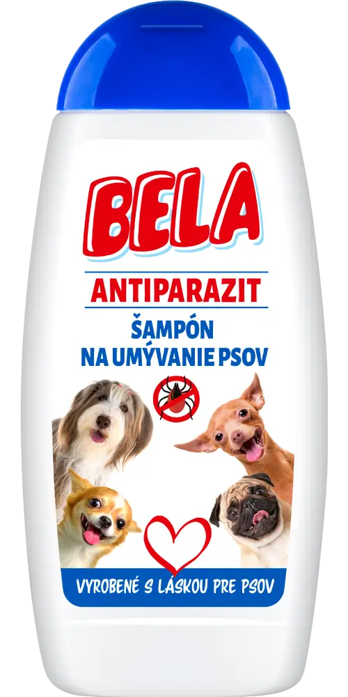 BELA ANTIPARAZIT šampón na umývanie psov 230 ml