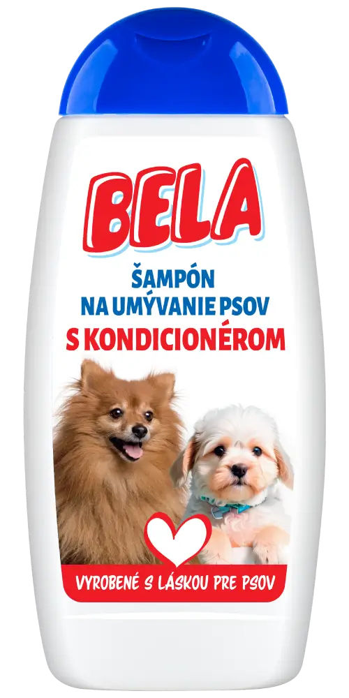BELA šampón na umývanie psov s kondicionérom 230 ml